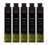 ✅ 5 Kompatible Patronen T18 Xl Black FüR Epson XP-312 XP-313 XP-315 XP-322