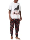 Batman Mens Pyjamas Long Pjs Size S to XXL