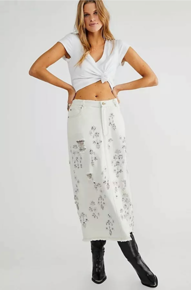 Free People ★ Rough Riding Maxi Skirt Free People Rough Riding Maxi Skirt at MarketFair Shoppes in