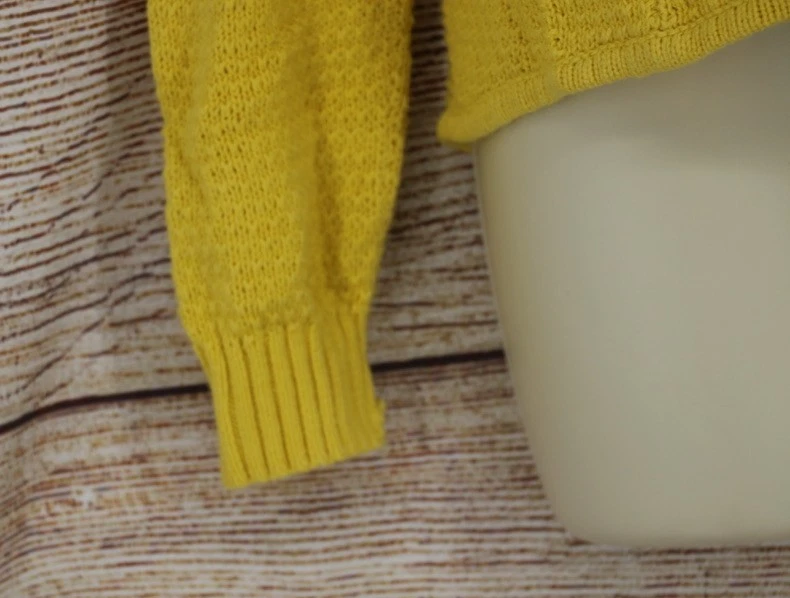 Volcom Womens Size Small Knit Cardigan Sweater Yellow - Image 3 of 4