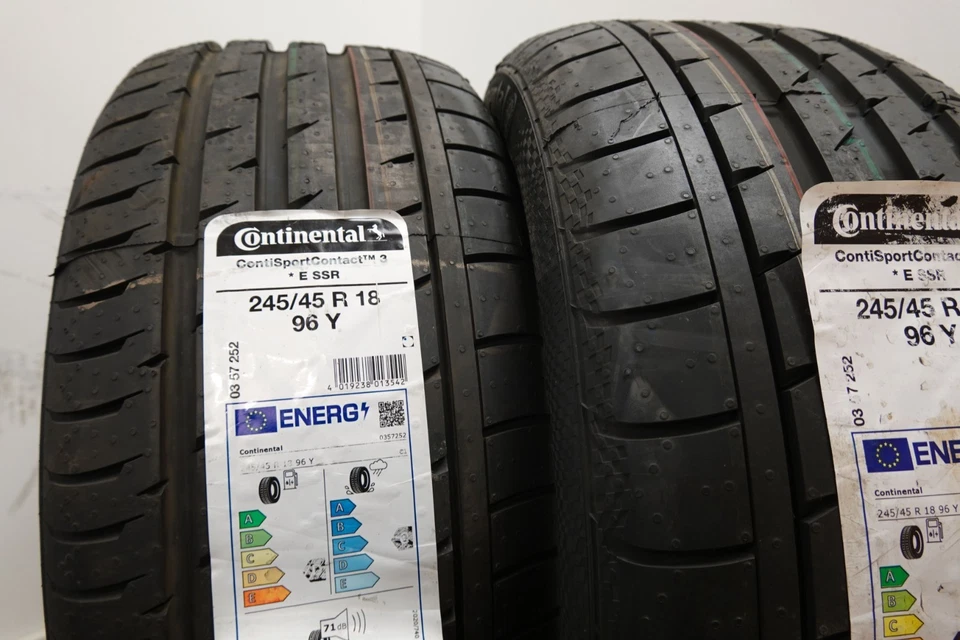 2 x NEU CONTINENTAL 245/45 R18 96W Sport Contact 3 E 3E * RUNFLAT Sommerreifen - Bild 4 von 4