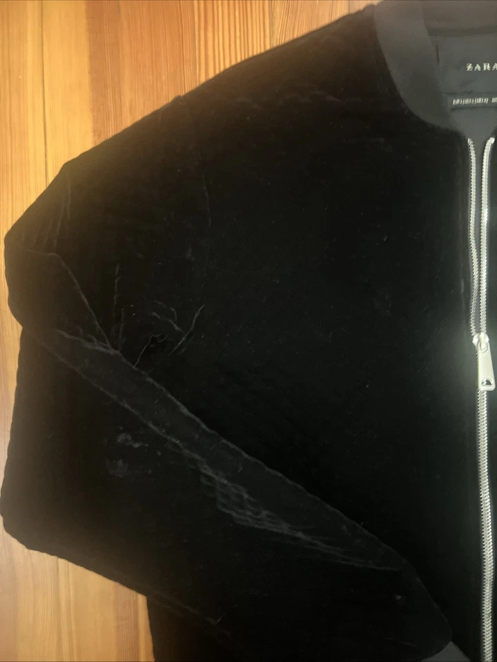 Chaqueta bomber de gamuza Zara talla M Foto 4 de 4