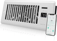 Super Quiet Register Booster Fan for 4" x 10" Register Holes, Smart Register Ven