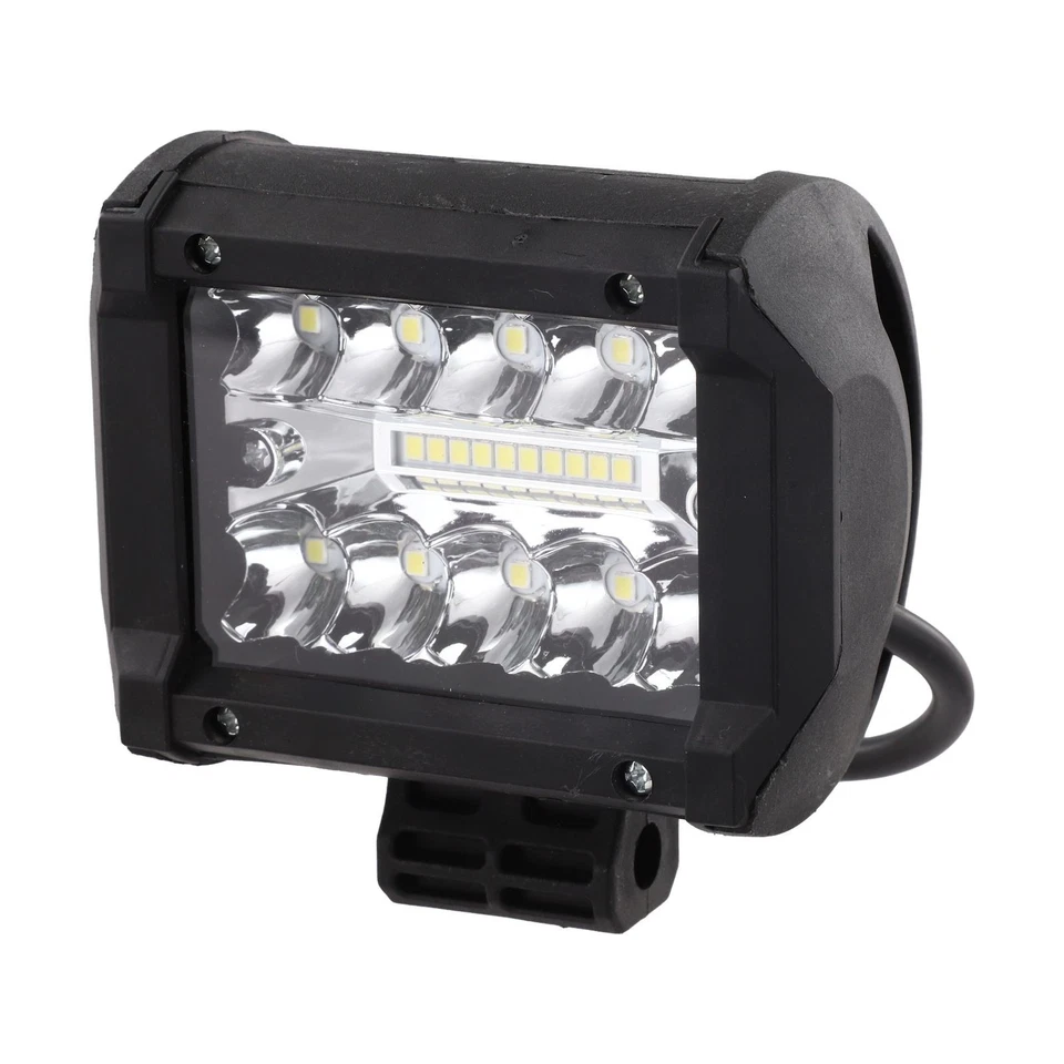 60W LED Work Light Bar With Adjustable Bracket Spot Flood Beam For SUV Truck - Image 3 of 4