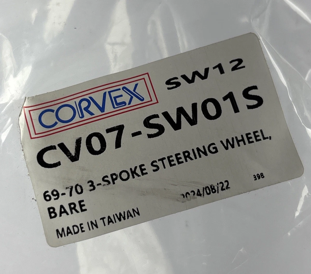 Corvex CV07-SW01S 69-70 Chevy 3-Spoke Steering Wheel Bare SW12 (Sold As Is) photo 7