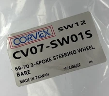 Corvex CV07-SW01S 69-70 Chevy 3-Spoke Steering Wheel Bare SW12 (Sold As Is) thumbnail 7