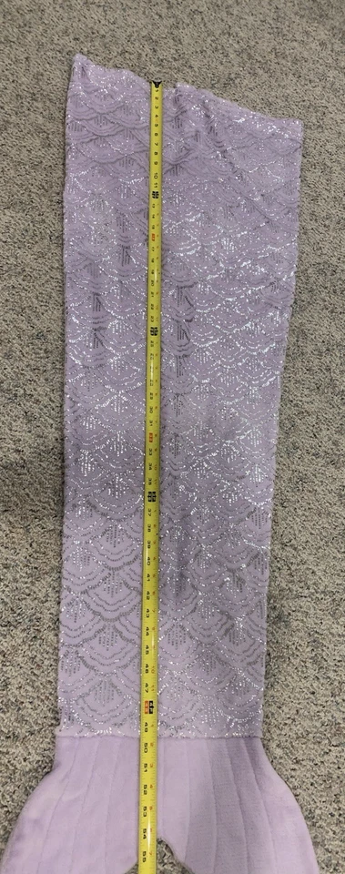 Manta para niños Pillowfort cola de sirena púrpura claro plata escalas brillantes objetivo Foto 2 de 4