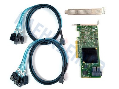 LSI Avago 9300-8i SATA / SAS HBA Controller P16 IT Mode 12Gb PCIe x8 + 2 cables