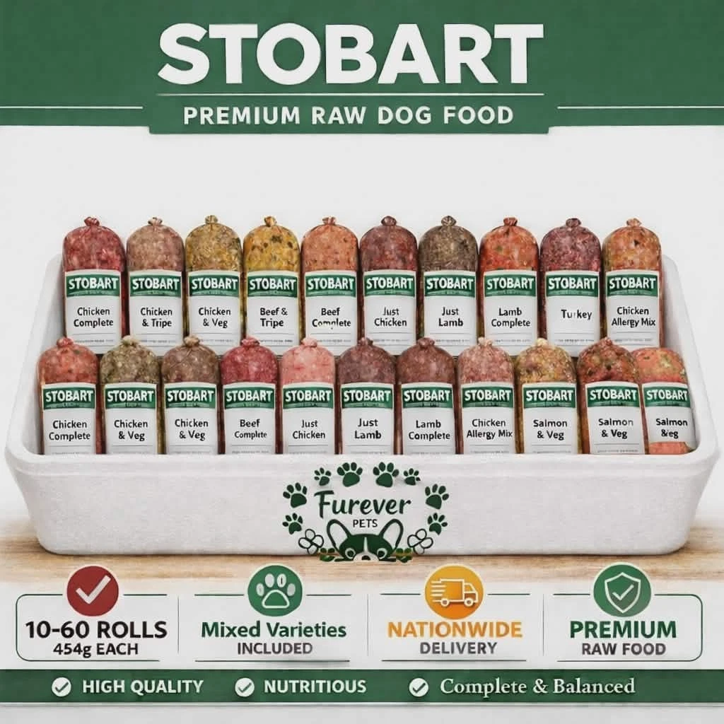 Stobarts raw frozen dog food 80/10/10 completes 10/20/30 packs Carnivore Diet