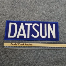 Vintage Datsun Patch Large Jacket Vest Back Car Auto 70s Advertising Z9e