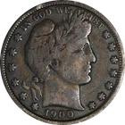 1900-P Barber Half Dollar