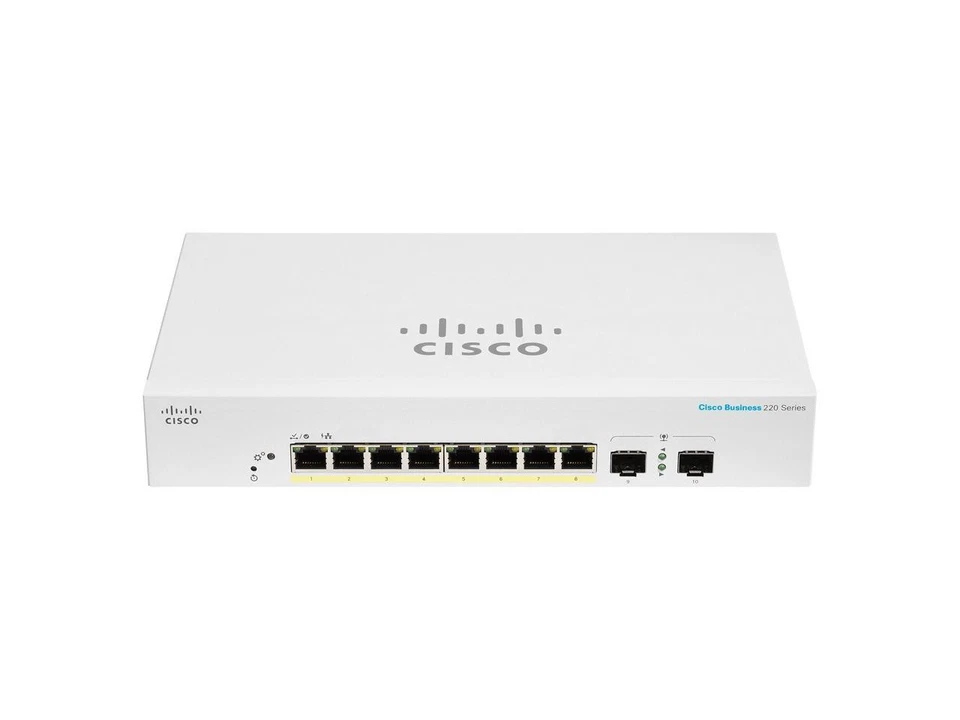 Cisco Business CBS220-8P-E-2G Ethernet Switch, 8 Ports - Manageable - Gigabit - Image 2 of 3