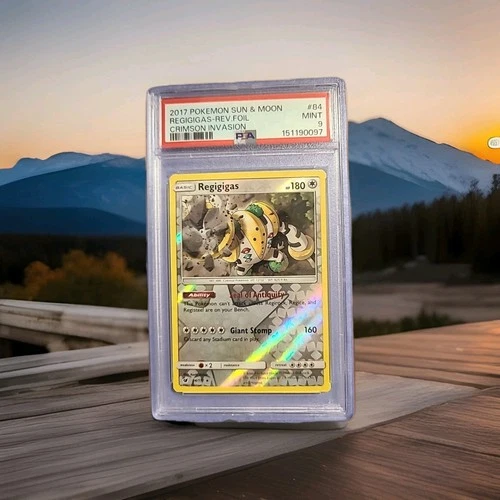 PSA 9 Regigigas Reverse Holo 84/111 Crimson Invasion Pokémon Card No Reserve