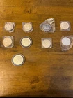 1 oz mixed silver rounds lot of 9