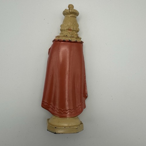 Estatua vintage de metal fundido del niño de Praga Jesús religioso 5" católico - Imagen 2 de 8