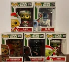FUNKO POP STAR WARS CHRISTMAS 275, 276, 277, 278, 279 COMPLETE SET NEW