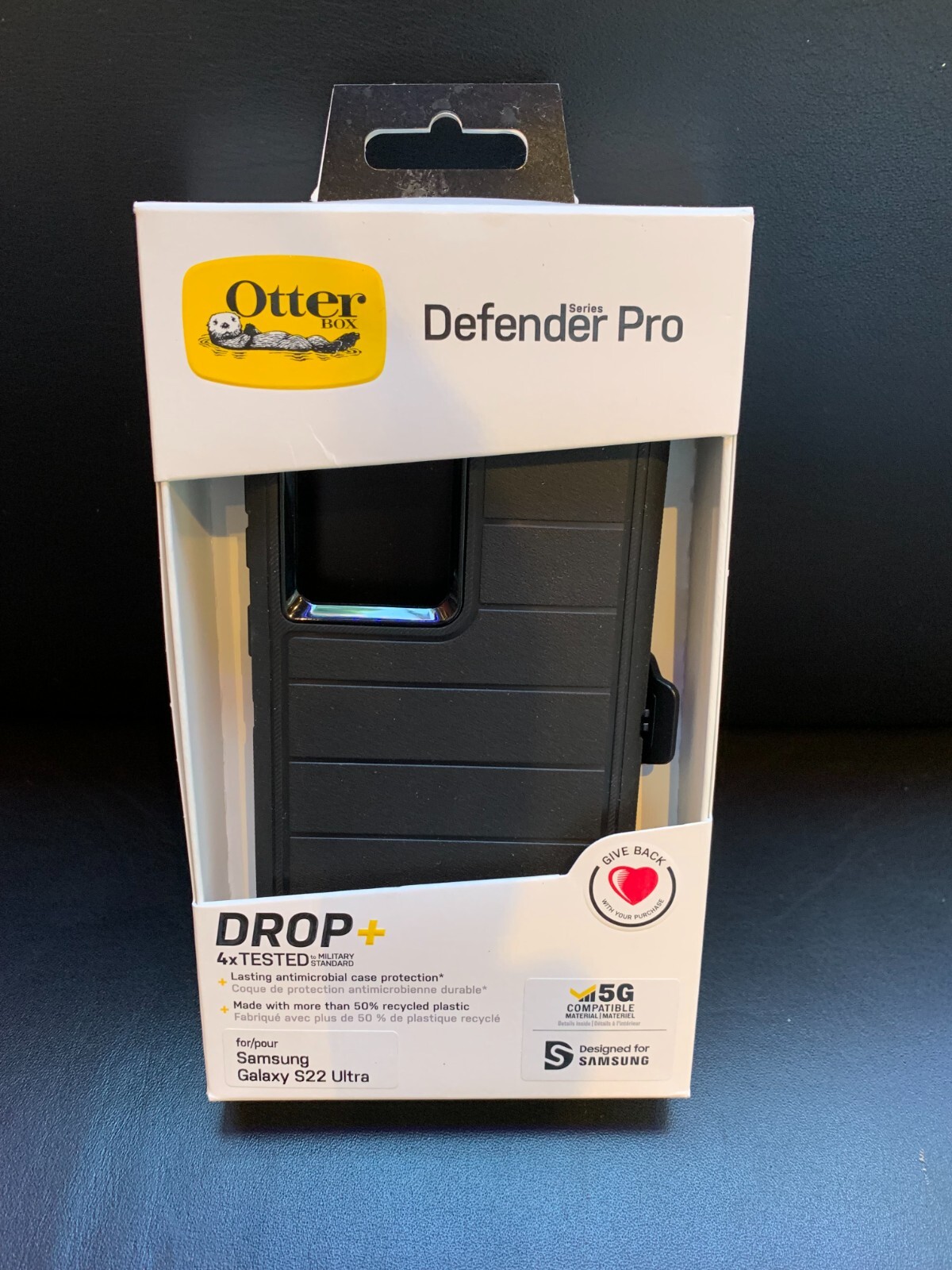 OtterBox Defender Series Pro Case for Samsung Galaxy S22 Ultra - Black