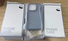 Lot of 5 New iPhone 14 Pro Frosted Case Shockproof Cover Gray Black