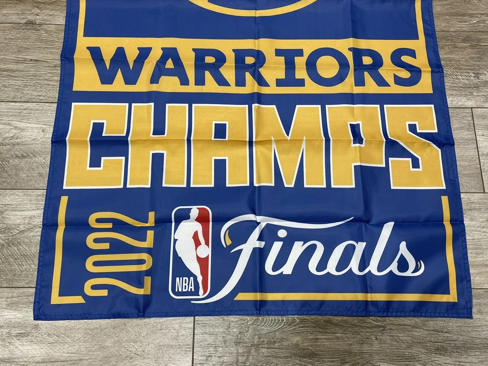 Golden State Warriors 2022 CHAMPIONS 3x5 Ft Banner Flag 2022 Playoffs The Finals - Image 2 of 3