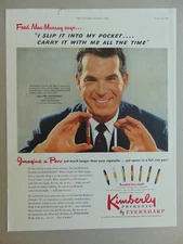 1948 EVERSHARP POCKETTE PEN Fred MacMurray Endorses vintage art print ad
