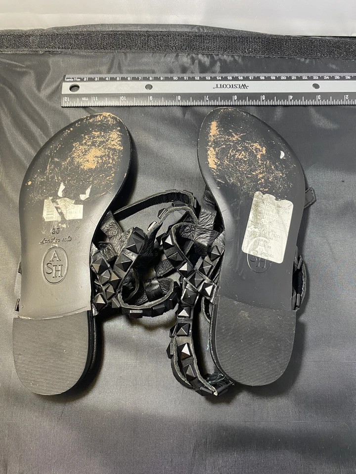 Sandalias Sarah Jessica Parker Gladiador Negras Talla Euro 35-36 Foto 2 de 4