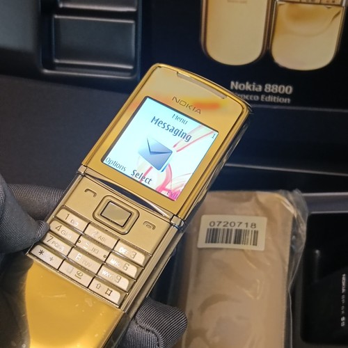 RARO LUSSO Nokia 8800 Sirocco Gold Edition 8800d sbloccato 2G GSM telefono cellulare - Foto 18 di 23