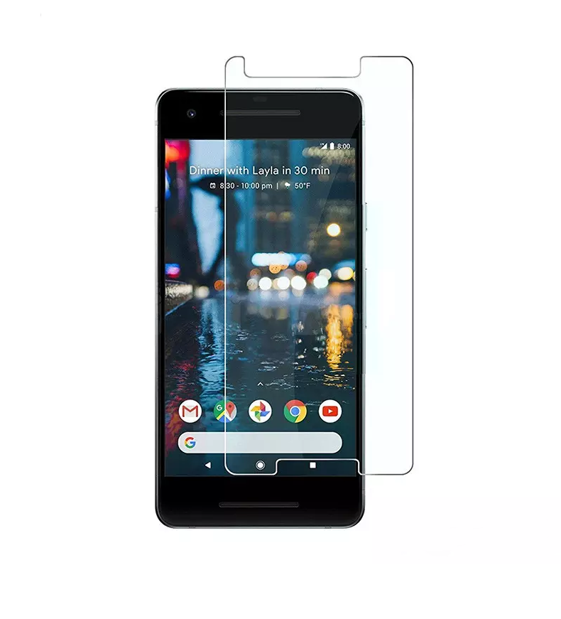 Google Pixel 2, cristal protector de pantalla premium, 9H, ultra claro