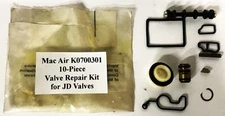 MAC Air 10-Piece Valve Repair Kit for JD Valves K0700301 NOS