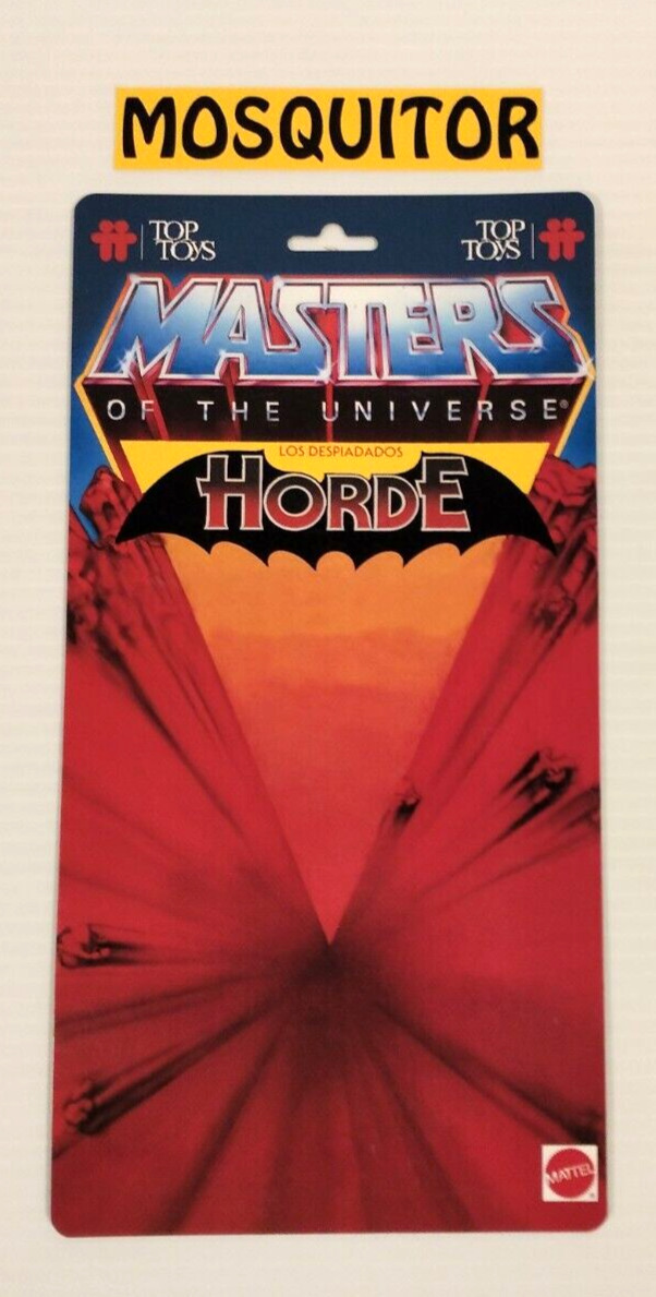 Masters of the Universe Custom Top Toys Mosquitor Card back Only