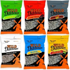 5.5oz/6.5oz Wild Dutchman Sunflower Seeds - Ranch, Bacon, BBQ, Cheeseburger