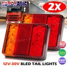 <!--F#f_0-->Square Led Stop Indicator Trailer Tail Lights Truck Caravan Lamp Number Light<!--F/-->