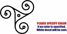 Triskel Triskelion Graphic Die Cut decal sticker Car Truck Boat Window Wall 6"