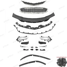 For Malibu LT LS 2016-2018 19PC Bumper Grille, Fog Lights & Trim Assembly Set