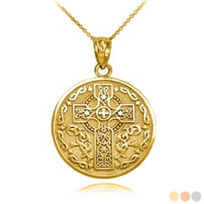 Gold Celtic Cross Irish Blessi…