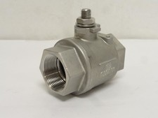 185835 New-Incomplete; Industry-Std 20K959 Ball Valve; SS; 1-1/2NPT; NO HANDLE