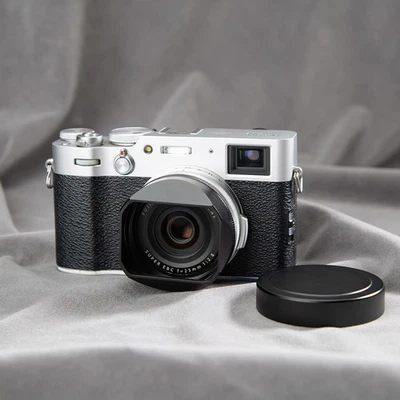 DBZZFOTO Black Metal Square Lens Hood fit for Fujifilm X100V X100VI With Metal Cover New