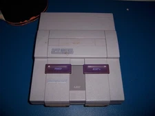 Super Nintendo System With Controller, Power Cord, Video Cables & 5 Games