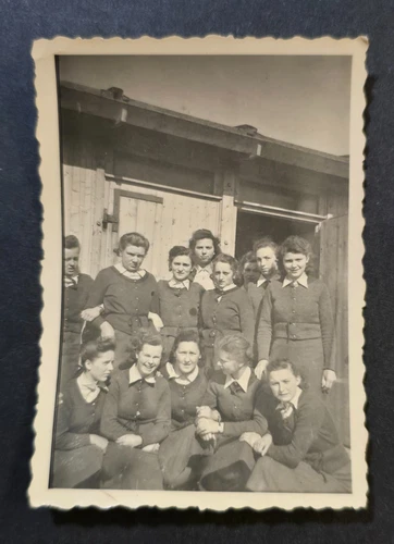 Young Jugend BDM Frauen Girls Group WW2 German Military War Named Photo