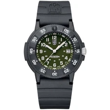 Luminox Men's Watch Navy SEAL Quartz Green Dial Black Rubber Strap XS.CZ13.EVO