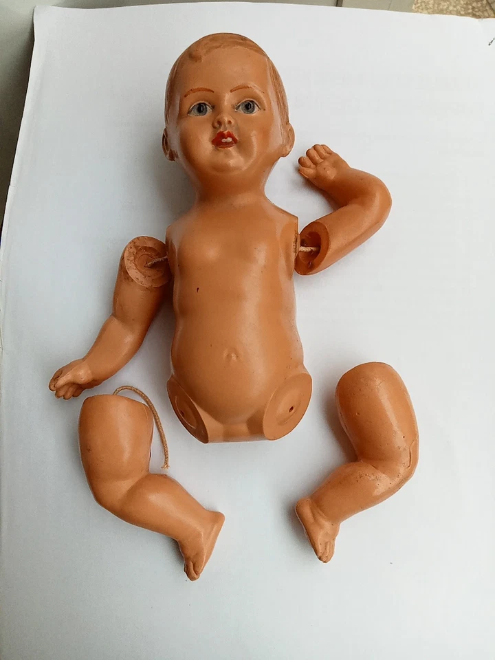 Bambola In Celluloide Anni 40 Drp Germany - Immagine 2 di 4