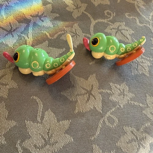 Vintage POKEMON Tomy CATERPIE Authentic CGTSJ 1990s Mini Figure Collectible Toy