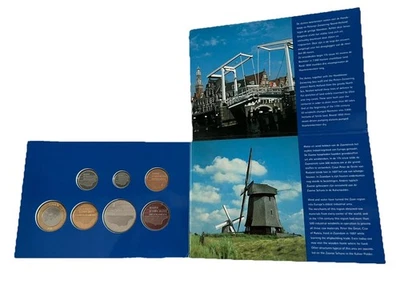 AV-VD KMS Niederlande Kursmünzensatz 1998 5 Cents - 5 Gulden im Folder E71 - Bild 1 von 4