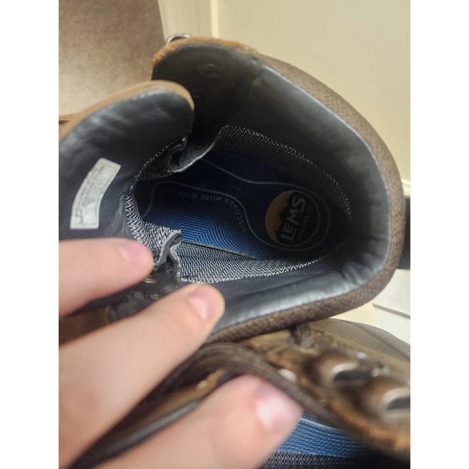 Botas de senderismo Lems Boulder impermeables de cuero para mujer talla 9,5 marrón Foto 4 de 4