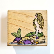 MERMAID Hero Arts Rubber Stamp Fairytale Mythical Creature Sea Ocean Woman G222