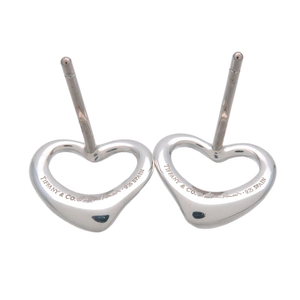 Pendientes Tiffany & Co Corazón Abierto SV925 Plata Auténticos Usados Envío Gratis Foto 4 de 4