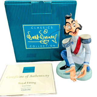 Disney's Cinderella "Royal Fitting" Grand Duke Glass Slipper WDCC Figurine w/COA