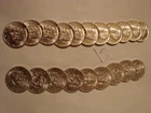 1964 Kennedy BU Roll of 20 Silver HALF DOLLARS 90% Silver