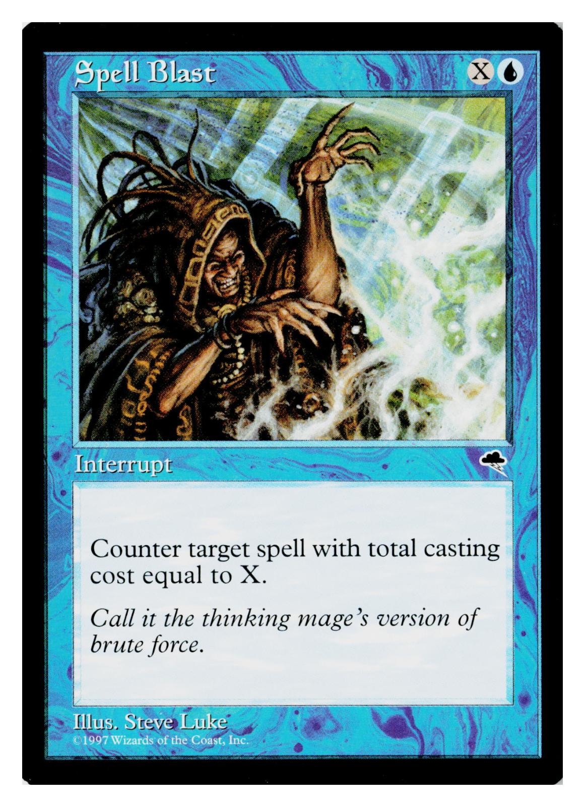 Spell Blast 89 Common Tempest Magic: The Gathering Lightly Played