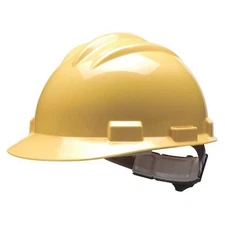 Bullard 61Ylp Hard Hat, S61, Polyethylene, 4 Point Pinlock, Type 1, Class E,