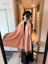 Luxury Brand Designer Cashmere Scarf Women Gift Scarf with Box-Choose Your Color